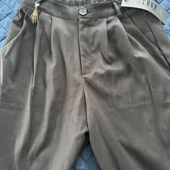 Malverde High Waist Tapered Trousers - Black - Picture 2 of 6